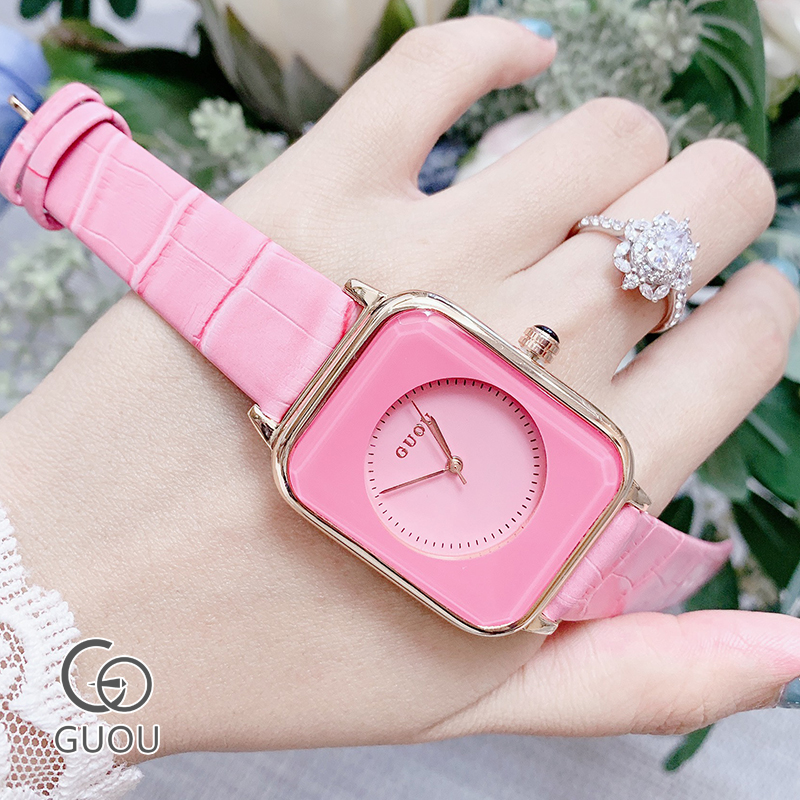 Đồng hồ Nữ GUOU Dây Mềm Mại đeo rất êm tay, Chống Nước Tốt, Bảo Hành Máy 12 Tháng Toàn Quốc 1