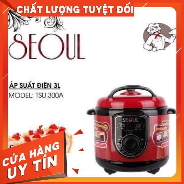Nồi áp suất điện, an toàn, đa năng, giá cực rẻ, nồi áp suất điện seoul tsu-300a 3 lít, công suất: 750w. dung tích: 3 lít, dùng cho gia đình 2 đến 3 người ăn. bảo hành 1 năm