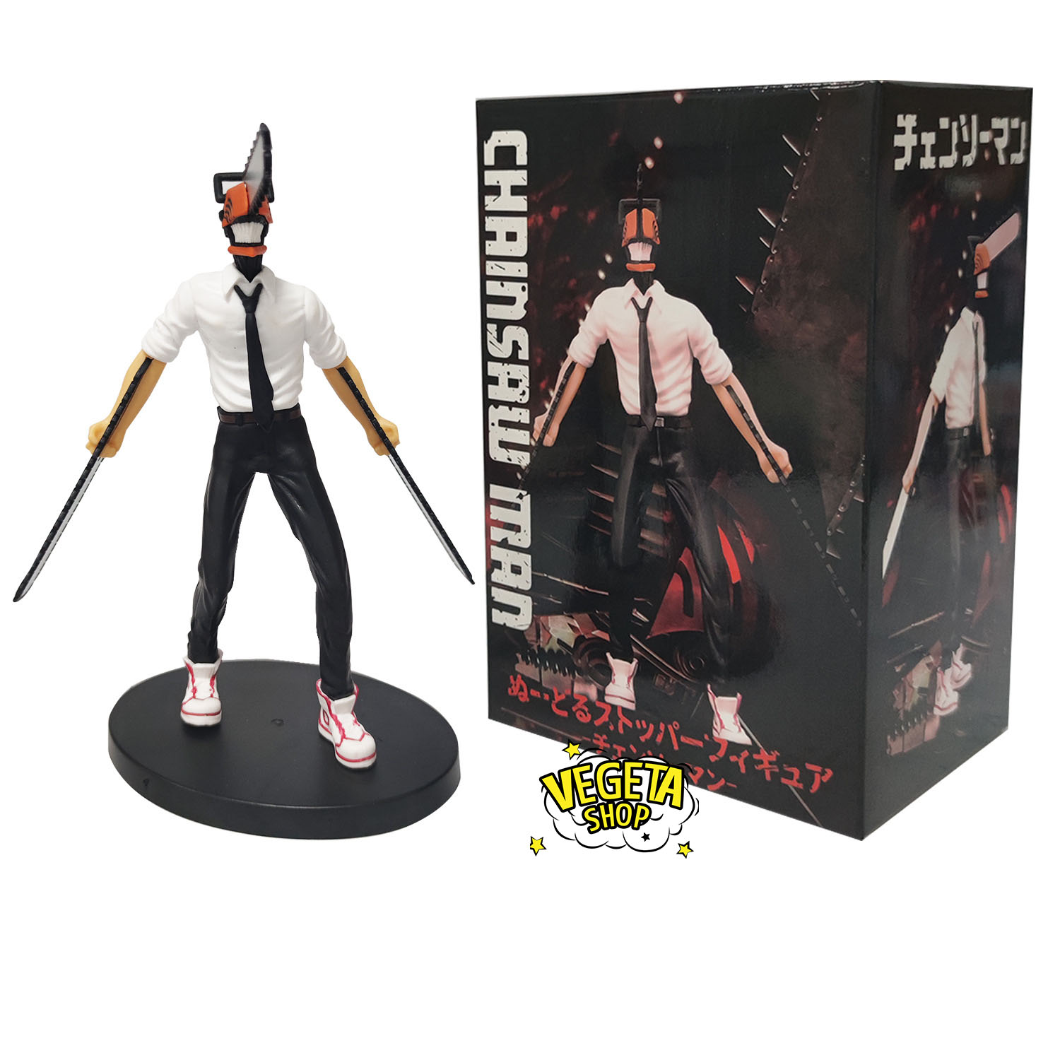 Mô hình Chainsaw Man - Nhân vật Denji hóa Quỷ cưa máy - Kích thước Denji Cao 17cm - Fullbox Chainsaw man Quỷ cưa