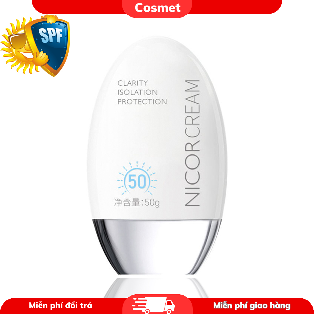 Kem Chống Nắng Kiềm Dầu Dưỡng Ẩm Nâng Tone Nicor 50spf Chống Nắng