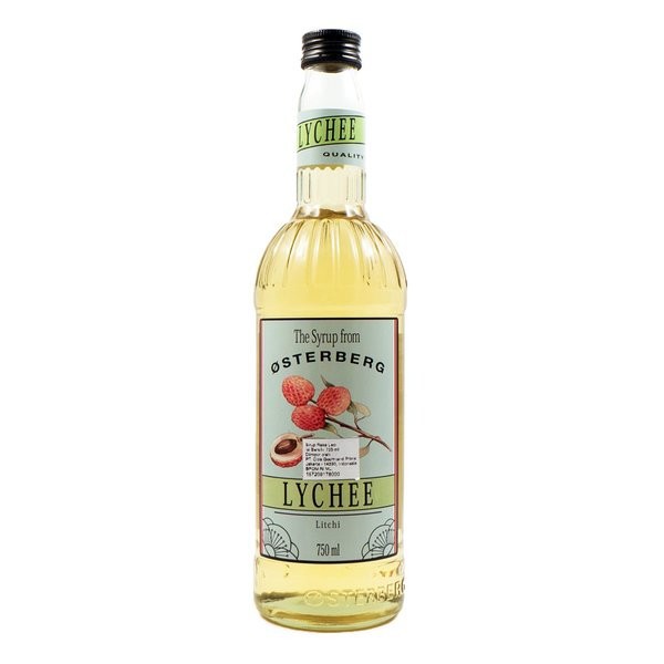 Syrup Osterberg Lychee 750ml - nguyên liệu pha chế CloudMart