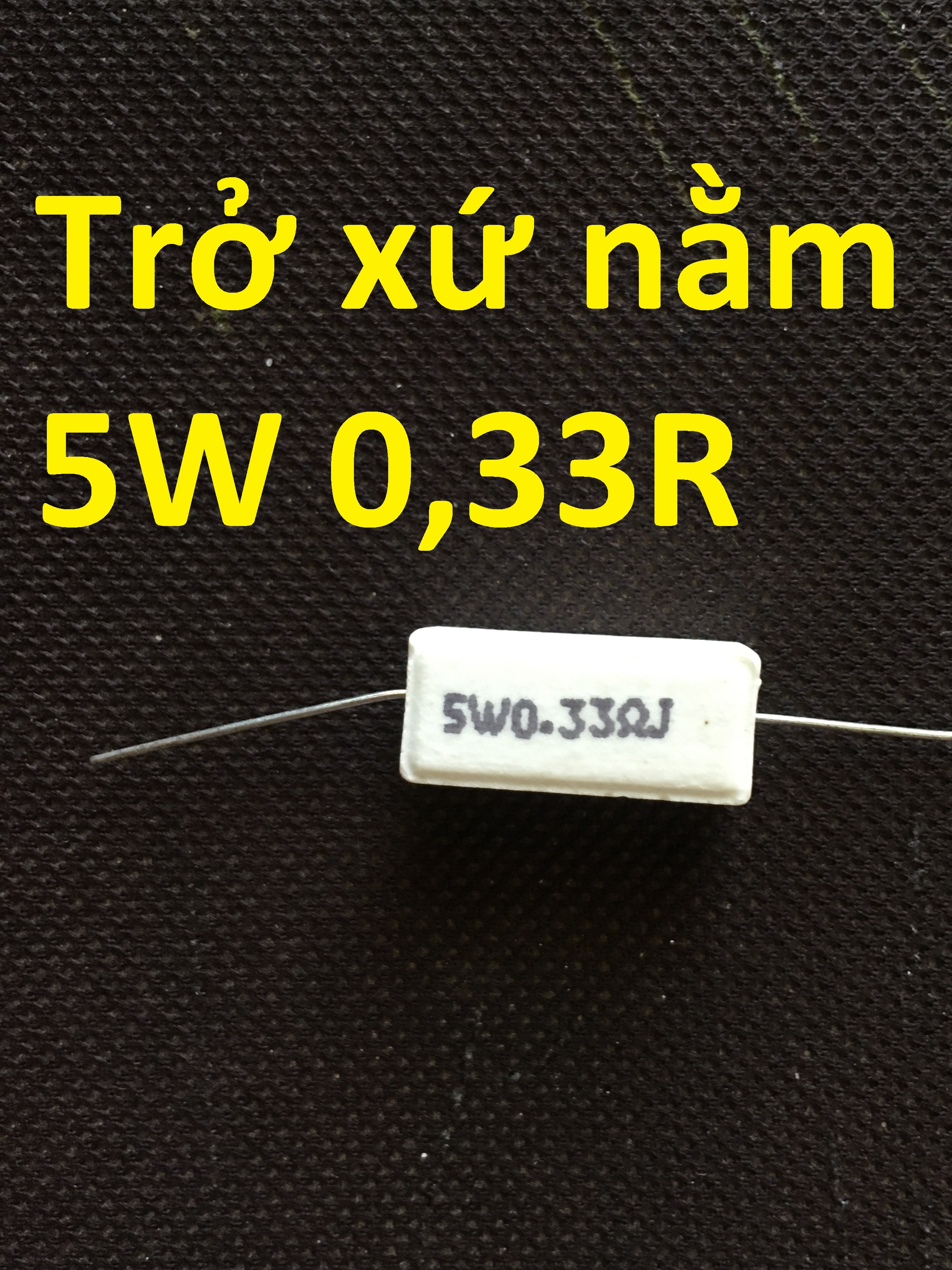 Trở sứ nằm 5w 0.33rj combo 5 cái trở xứ 5w 0,33 ôm chất lượng cao
