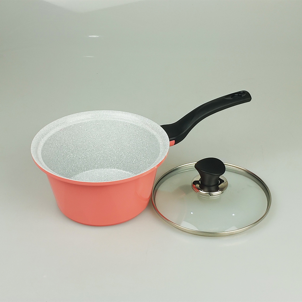 Nồi quấy bột đúc vân đá đáy từ 18cm green cook gcs02-18ih