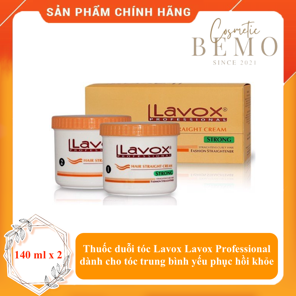 Thuốc duỗi tóc Lavox Lavox Professional 140ml dành cho tóc trung bình yếu phục hồi khỏe