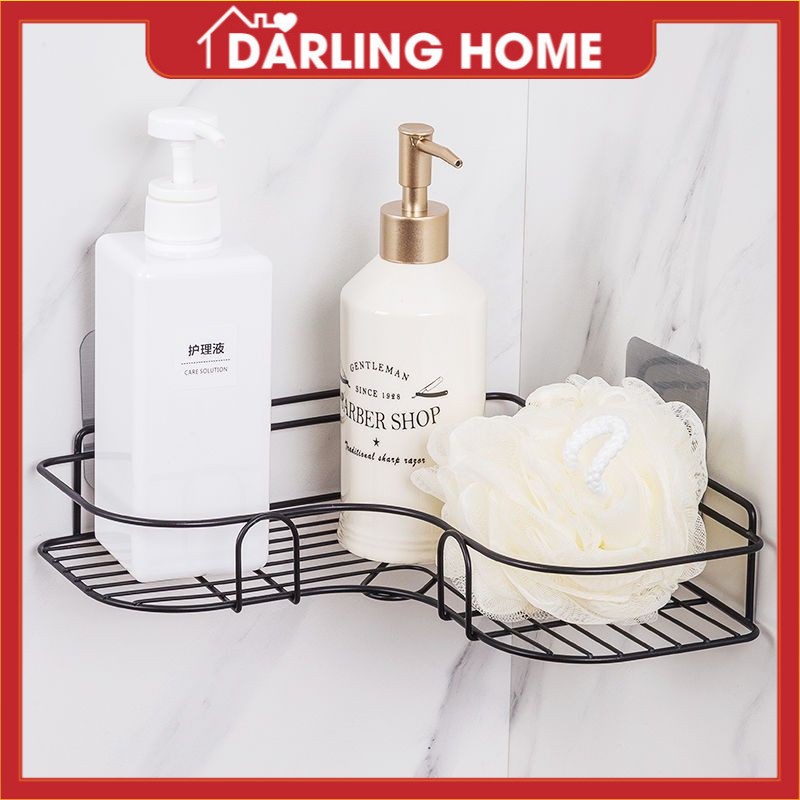 Kệ góc nhà tắm thông minh bằng sắt - darling home