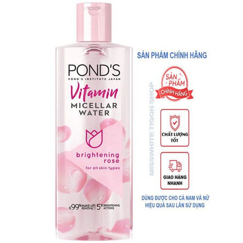 Set 3 chai Nước tẩy trang Pond hoa hồng 100ml