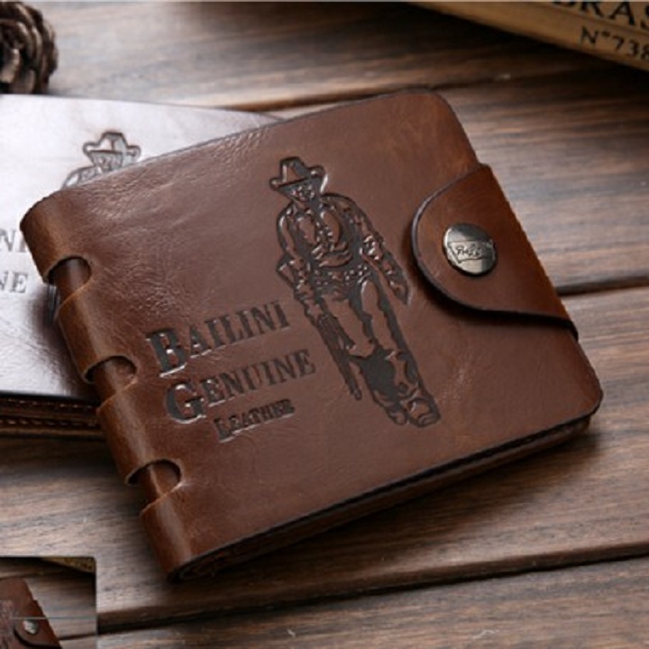 HOÀN TIỀN 15% - Ví da bò nam cao bồi thời trang cao cấp chính hiệu BAILLINI LEATHER quà tặng sang trọng cho người thân yêu của bạn bảo hành 2 năm