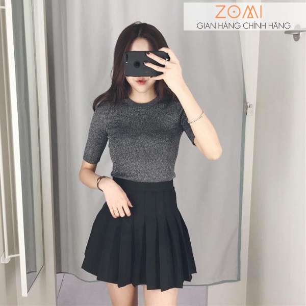 Váy tennis xếp li cạp cao cá tính zomi v102