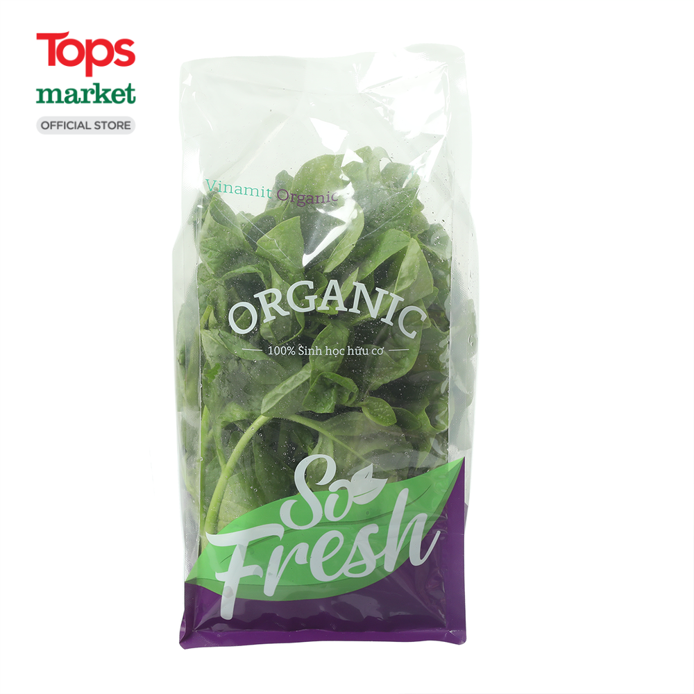 Rau Mồng Tơi Hữu Cơ Vinamit 300G - Siêu Thị Tops Market