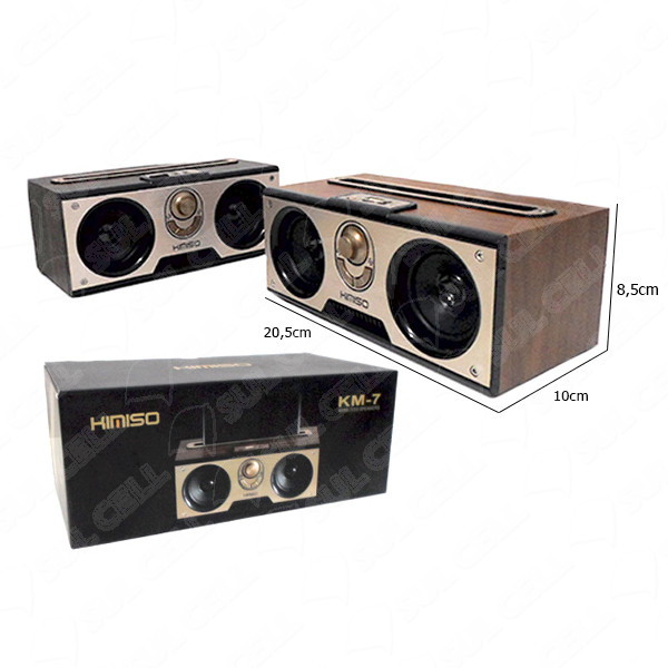 [HCM](xả kho) loa bluetooth mini Loa nghe nhạc bluetooth Kimiso KM7 Loa bluetooth cao cấp Có giá đỡ điện thoại Thân gỗ Có hỗ trợ thẻ nhớ USB jack cắm 3.5mm kết nối bluetooth 4.0 Âm thanh cực hay.