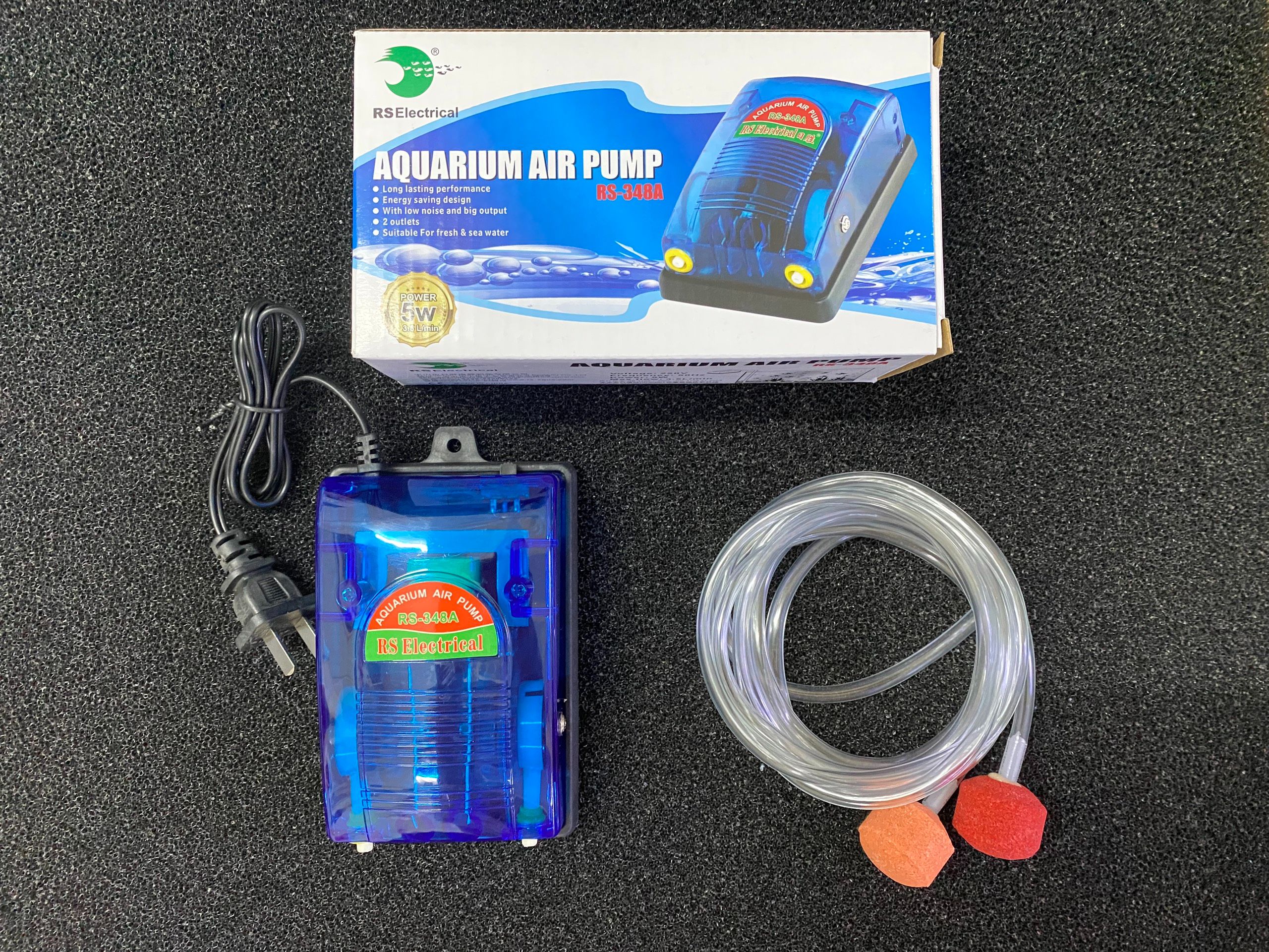Máy oxy 2 vòi siêu mạnh air pump rs-348a