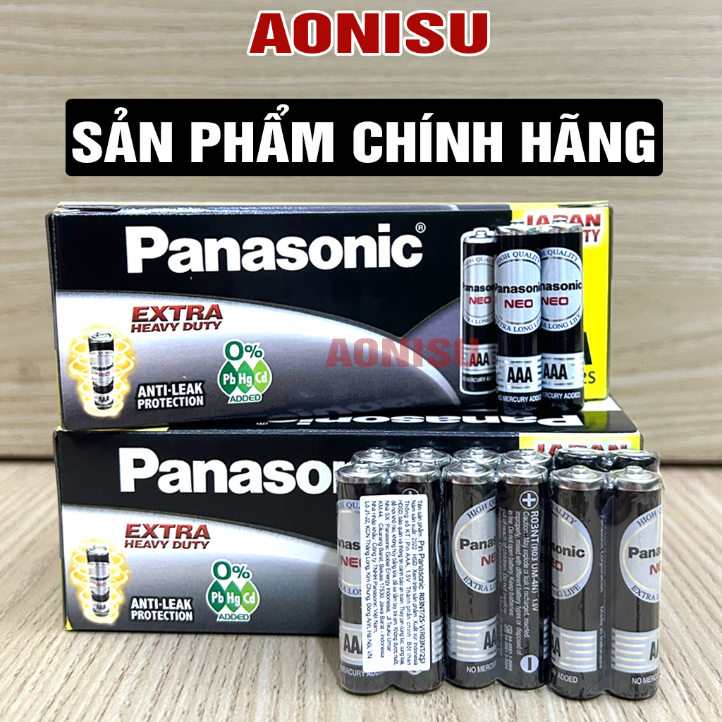 Pin Panasonic AAA CHÍNH HÃNG 1.5V CHỌN SỐ LƯỢNG- Pin Tiểu 3A cho lightstick, Đèn Pin, Remote, chuột máy tính nhiệt kế, đồng hồ treo tường, máy ảnh, thiết bị y tế, đồ chơi trẻ em AONISU