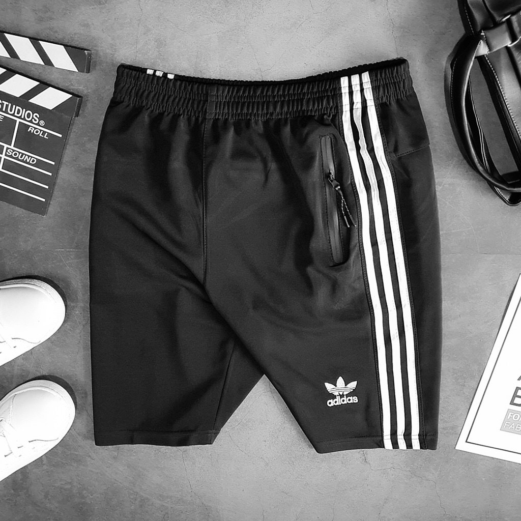 Quần short thể thao, gym 3 sọc nam - phúc gym store