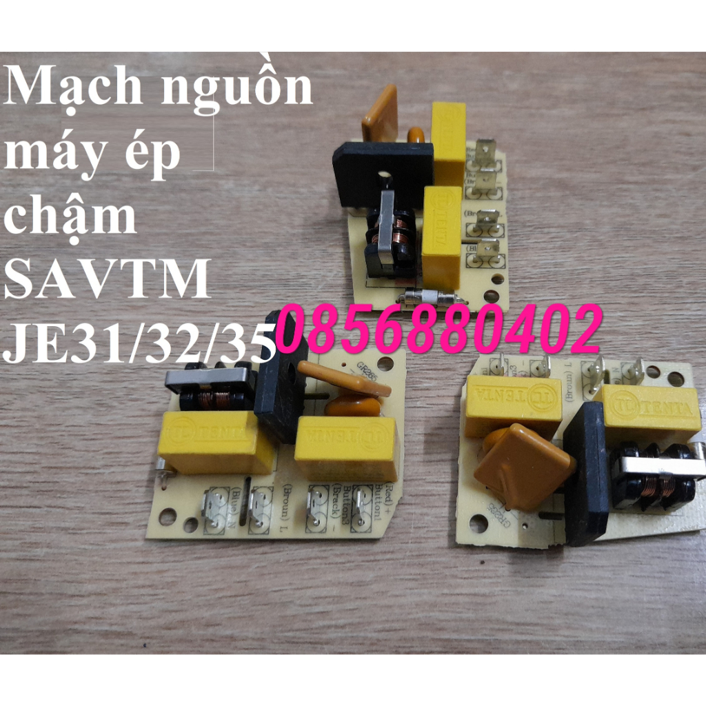 Phụ kiện bảng mạch máy ép chậm savtm je31, je35, je32- chính hãng