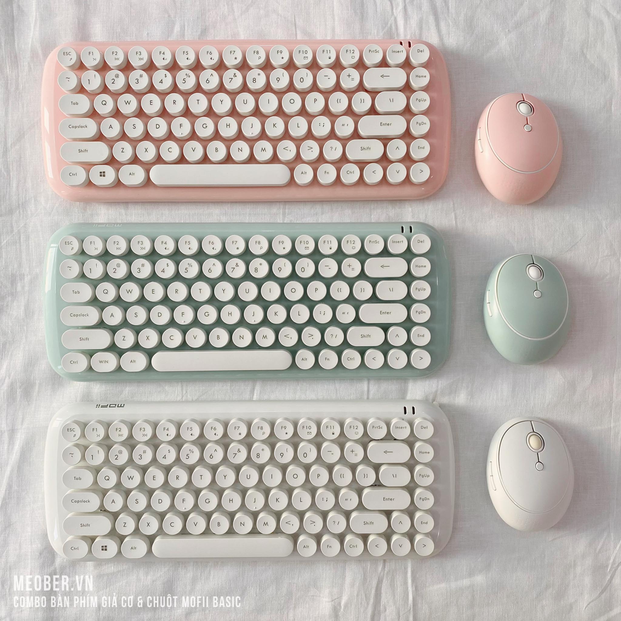 Bộ bàn phím giả cơ & chuột MOFII Candy Basic