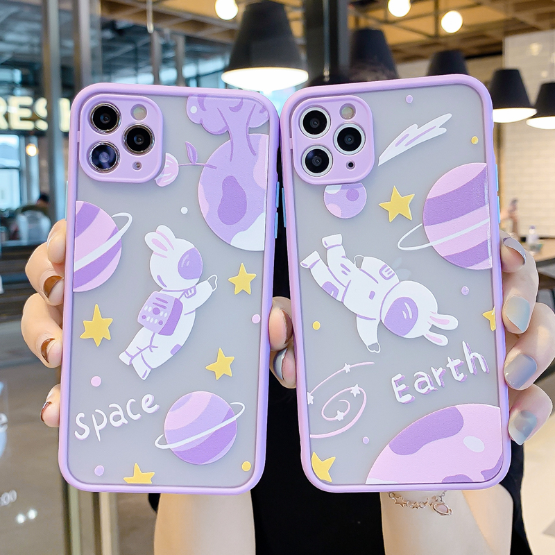 Ốp lưng nhám chống sock va đập bảo vệ camera planet