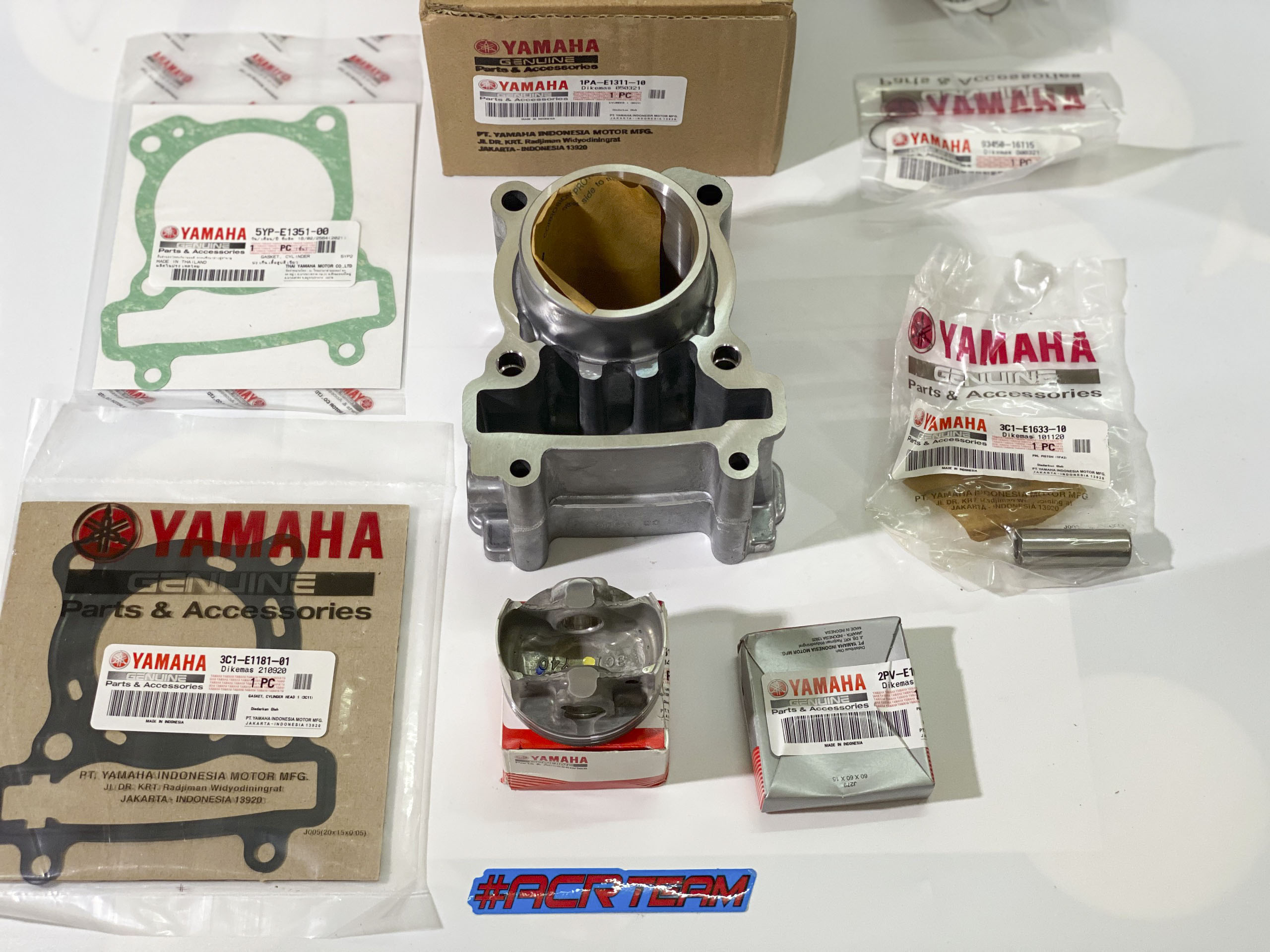 [HCM]FULL Bộ Lòng Trái Bạc Vixion 57mm - Exciter 135 Exciter 150 - Chính Hãng