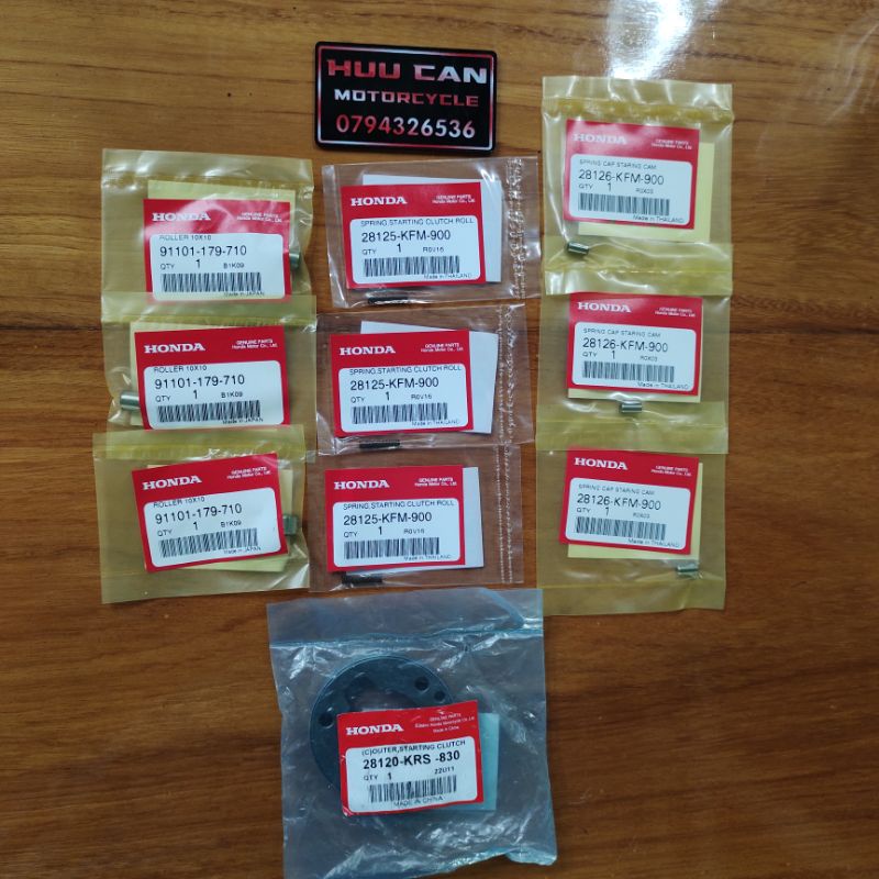 Bộ bi đề 10 chi tiết honda wave thái 100/110, wave alpha, wave zx, dream và nhiều dòng xe khác