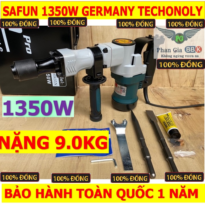 Máy khoan đục bê tông, máy đục bê tông sfun 1350w