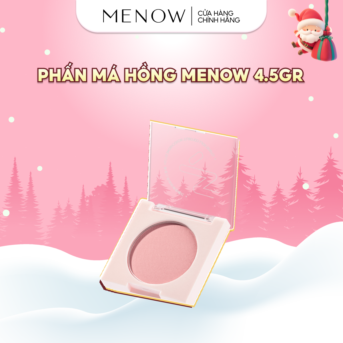 Phấn má hồng trang điểm MENOW Cloud Soft Sweetheart Monochrome Blush 4.5gr