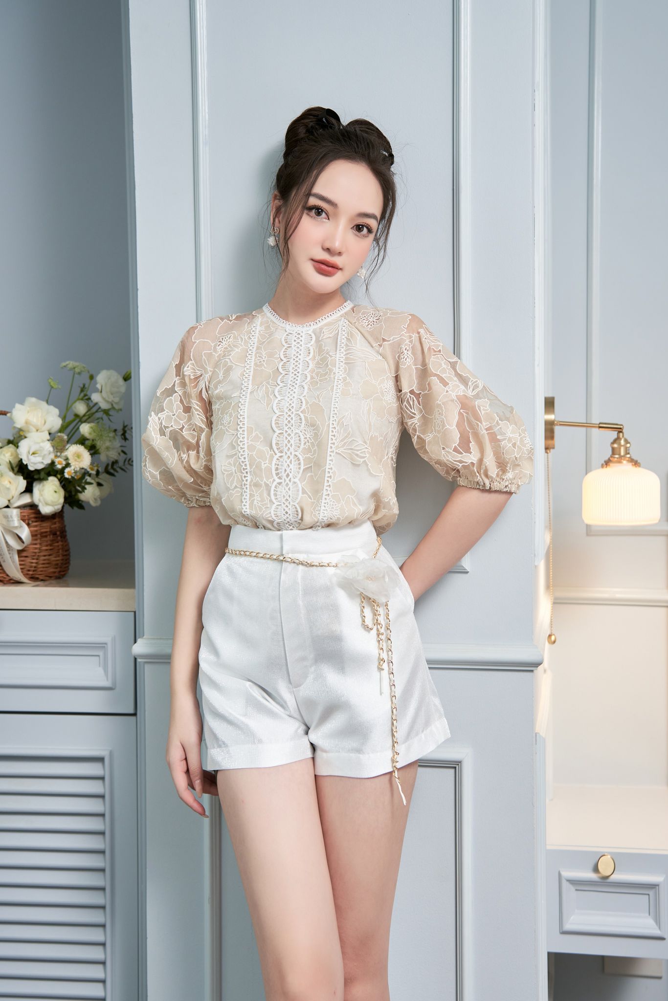 Quần Short Cạp Cao - EDINI - S152