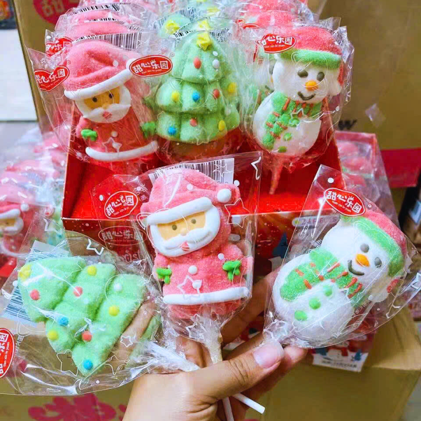 (Lẻ)Kẹo Dẻo Noel, Giáng Sinh Cây Thông, Người Tuyết K92 - BeeGin Food Shop
