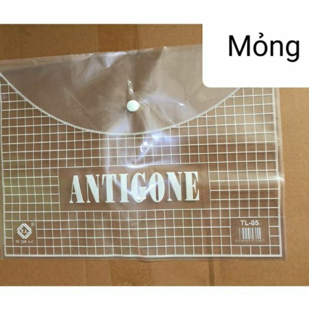 20 túi clear mỏng khổ A4