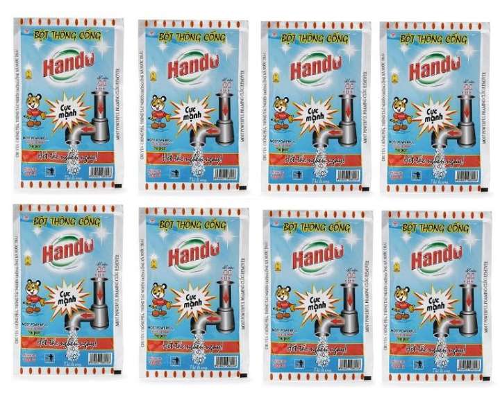 Combo 8 gói bột thông cống hando 100g nội địa gt013
