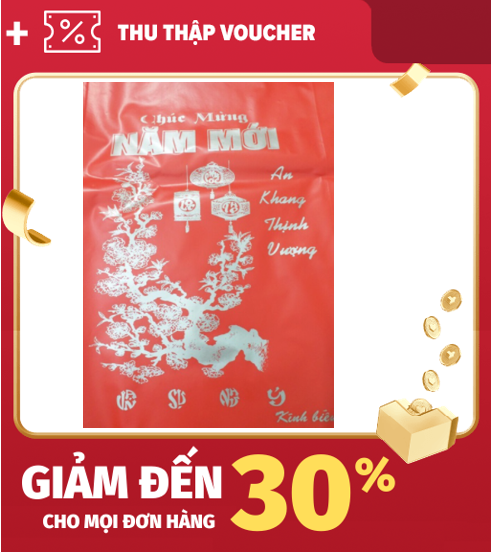 [Lấy mã giảm thêm 30%]TÚI NILONG HD CHÚC MỪNG NĂM MỚI MÀU ĐỎ SIÊU DAI TÚI HD CHÚC TẾT SIÊU RẺ