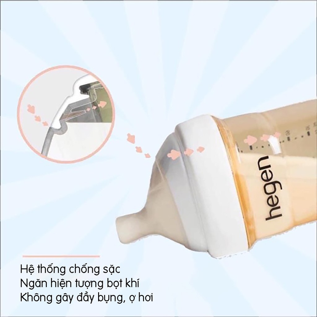 Núm ti Hegen thay thế bình sữa Hegen chính hãng đủ size