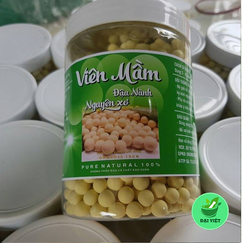 Viên mầm đậu nành nguyên xơ [Hũ 500gram] - DV938
