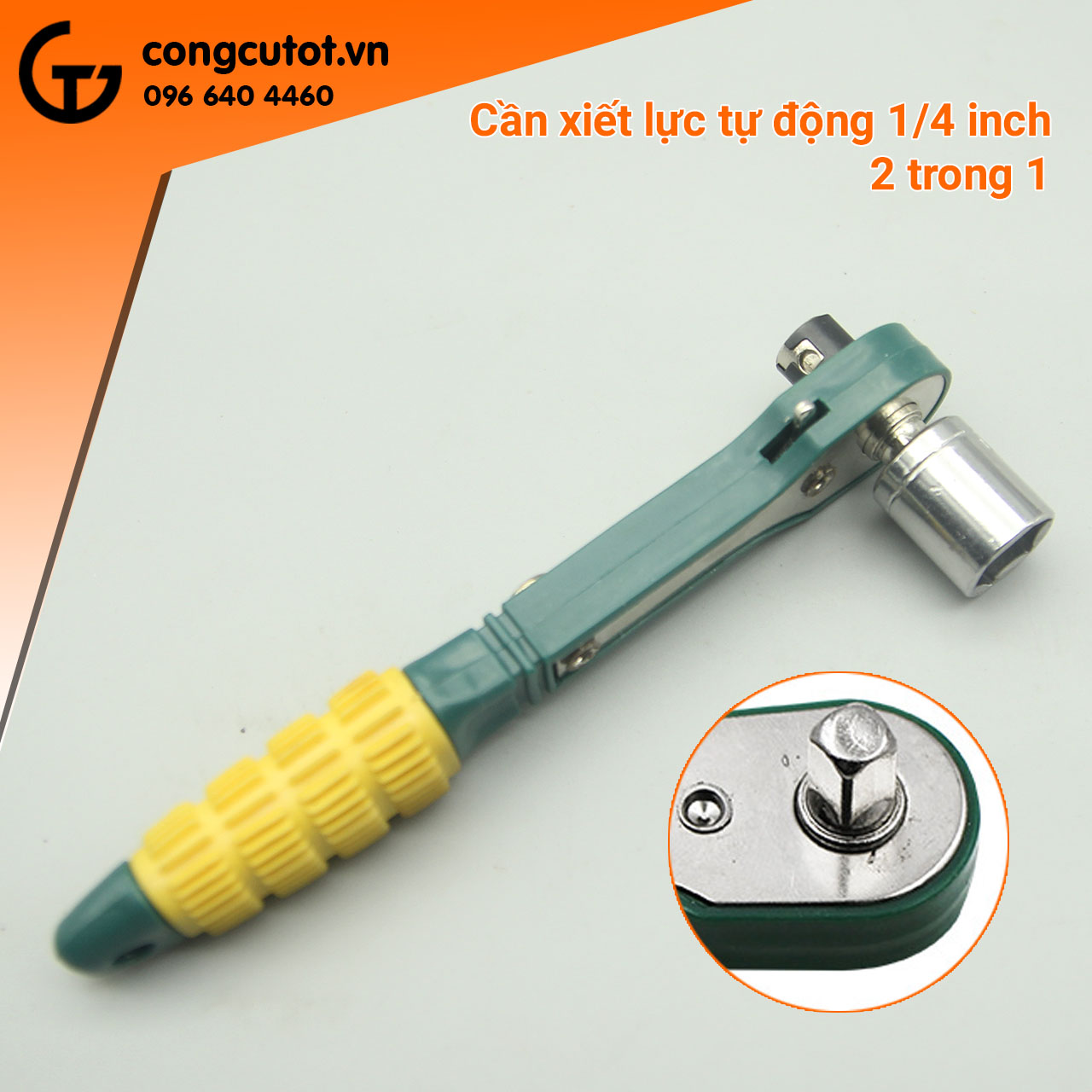 Tay vặn cóc 1/4inch để vặn khẩu và vặn vít
