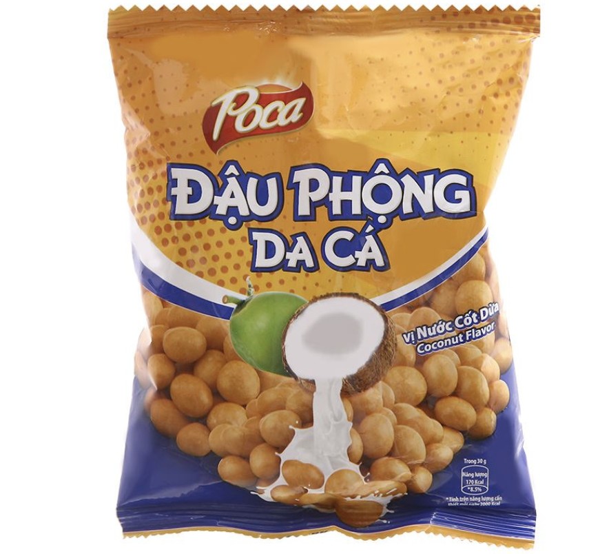 Đậu phộng vị nước cốt dừa Poca nutz gói 90g