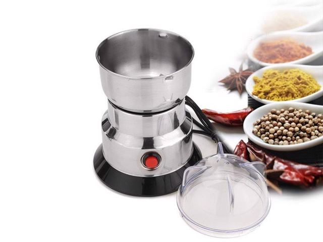Máy Xay Nghệ Đa Năng Cao Cấp- Máy Xay Bột Tinh Bột Nghệ Ngũ Cốc Tam Thất Loại Tốt Nắp Gài Inox 304 Sáng Bóng Đẹp- Máy Nghiền Bột Khô Siêu Bền