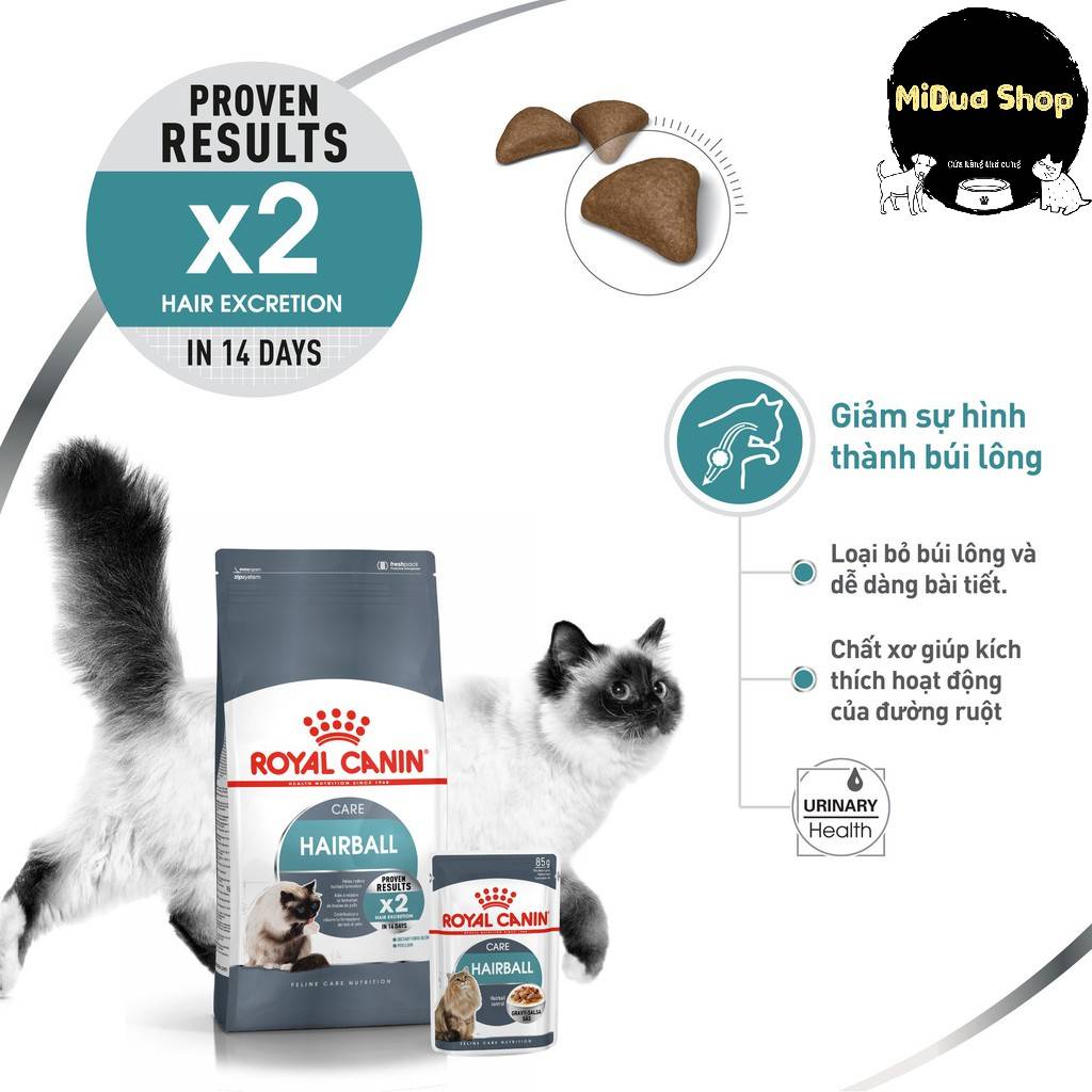 Hoàn Tiền 10% Thức Ăn Cho Mèo Trị Búi Lông Royal Canin Hairball Care 2kg