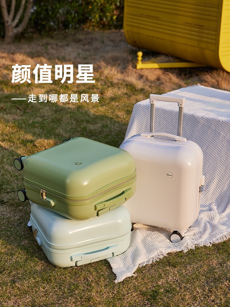Vali Nữ 18 Inch Kích Thước Nhỏ Nhẹ Có Thể Lên Máy Vali Cho Bé Trai Mật Khẩu Mini Dễ Thương Vali Xe Đẩy Trẻ Em 20