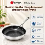 (SALE 8.8)Chảo Inox liền khối chống dính Ceramic Elmich Winner