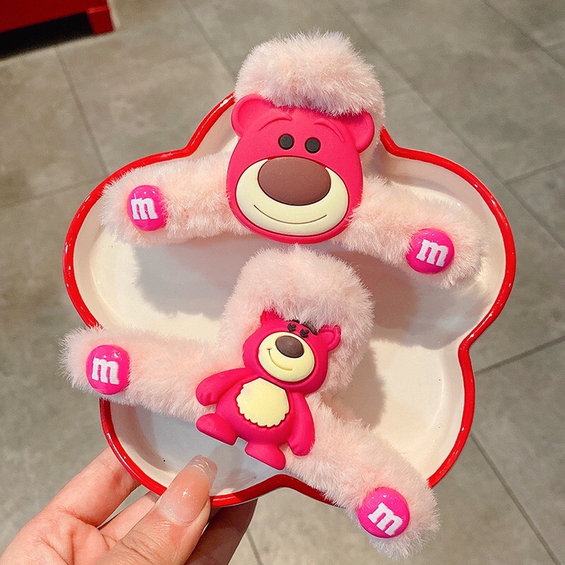 Kẹp tóc kẹp càng cua nữ hình gấu LOTSO dễ thương cute