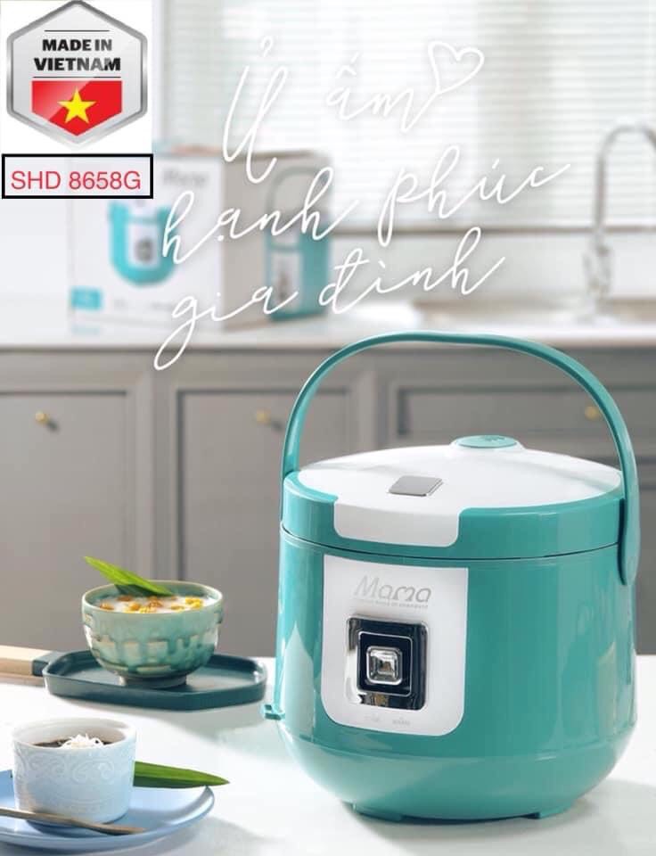 NỒI CƠM ĐIỆN SUNHOUSE MAMA SHD8658G XANH(1.8L)