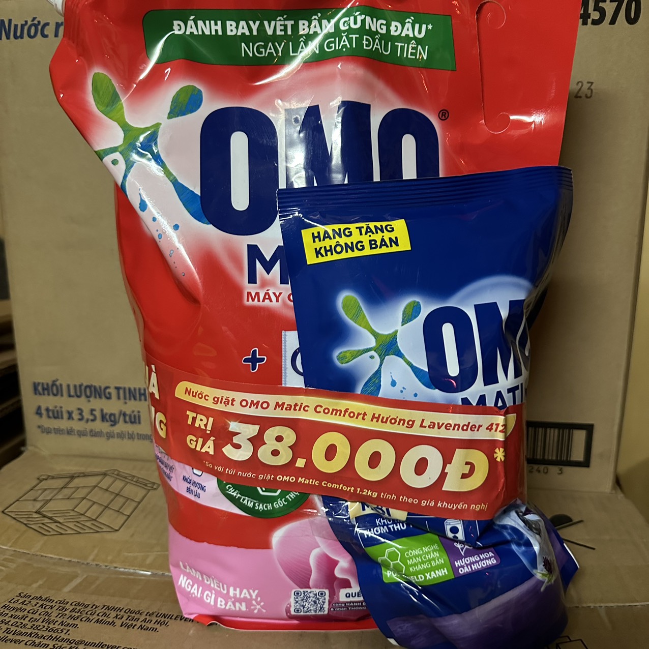 Nước Giặt Omo 3,9kg- Không Hương Comfort Hoặc 3,6kg- Hương Comfort ( DÀNH CHO MÁY CỬA TRÊN )