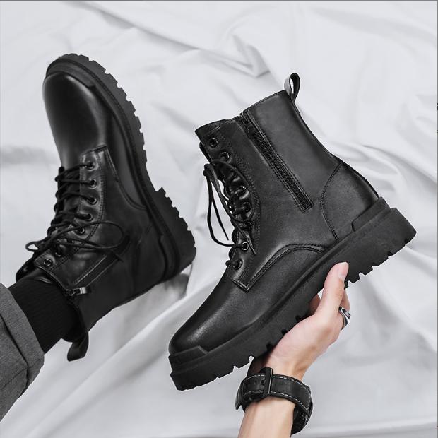 Giày boot nam khóa kéo contra gn368