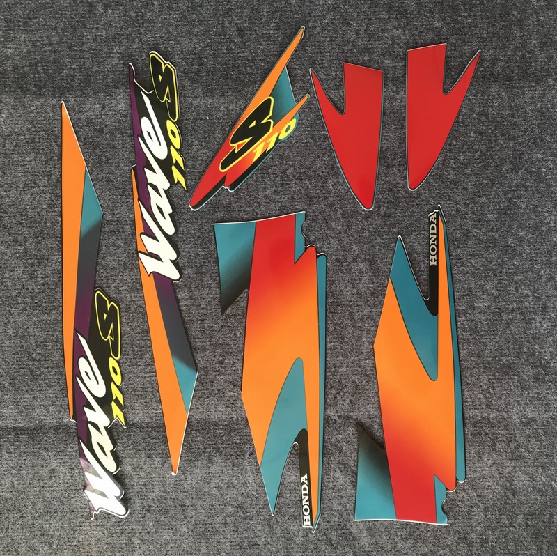 [CHUYÊN TEM] TEM DÁN XE WAVE 110S THÁI 3 LỚP CAO CẤP NHƯ ZIN (MÀU XANH)