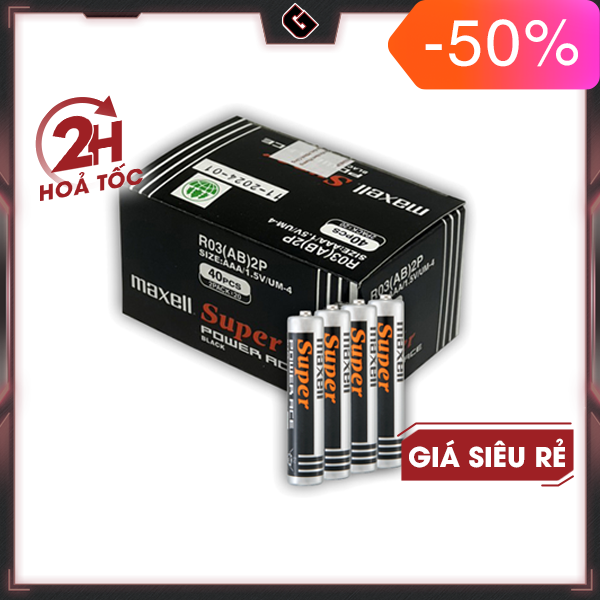 Pin maxell aaa / r03 - hàng chính hãng