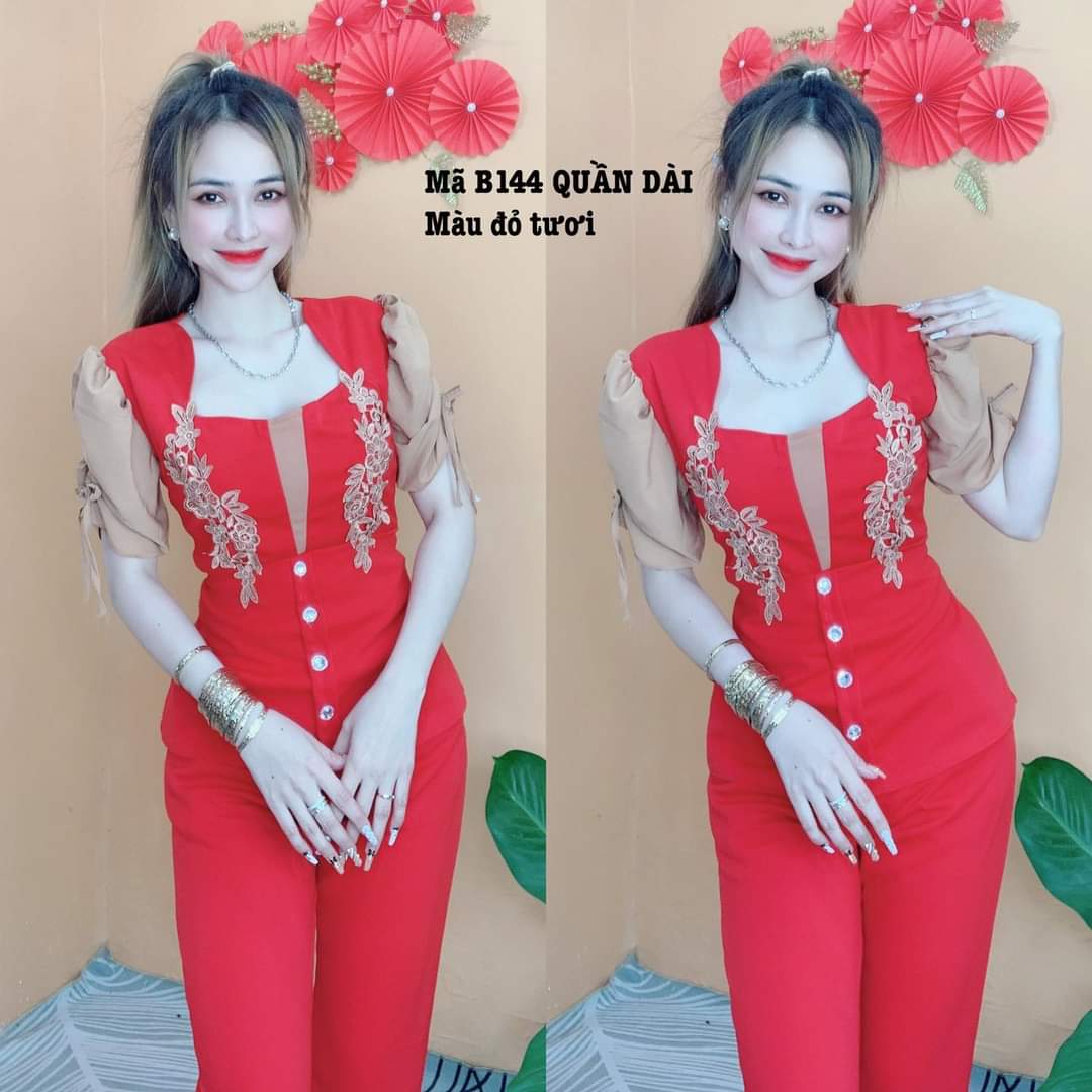 Sét bộ thêu ren rất đẹp thun cát hàn.tch24