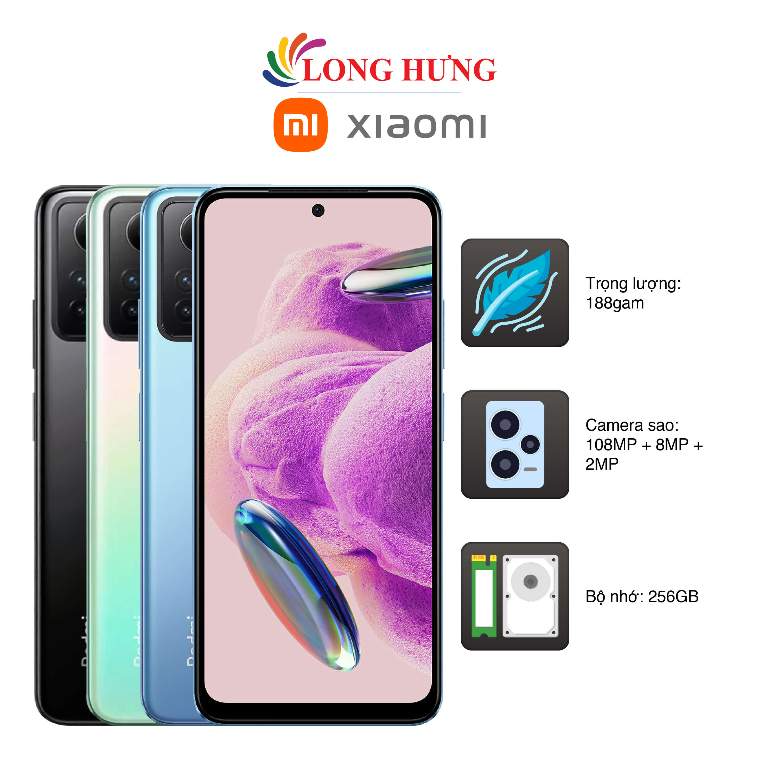 Điện thoại Xiaomi Redmi Note 12S  - Hàng chính hãng - 3 camera sắc nét, hiệu năng mạnh mẽ, sạc nhanh 33W