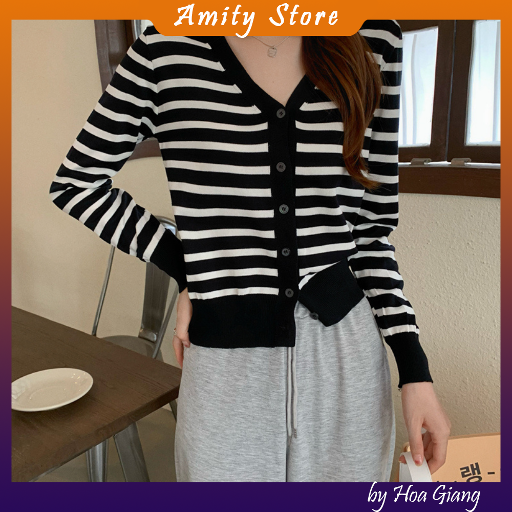 Áo len nữ cardigan dài tay, áo cardigan nữ thu đông hàng quảng châu