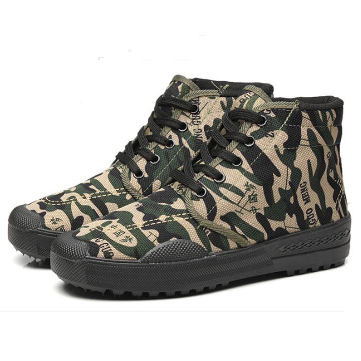 Giày Quân Đội Rằn Ri - Giày Lính Cao Cổ Chiến Thuật Giá Rẻ