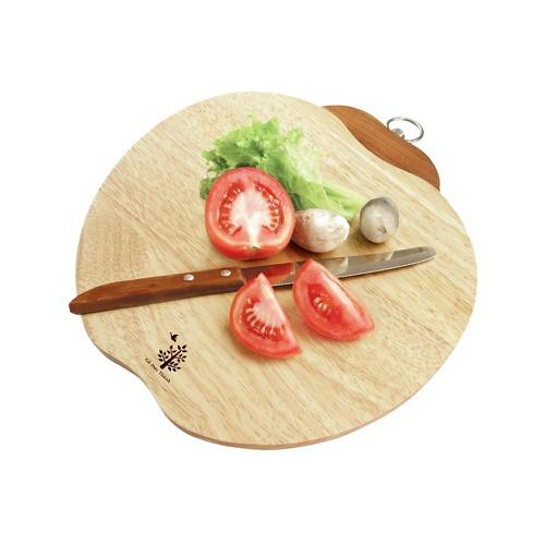 [HCM]Thớt gỗ hình cà chua Gỗ Đức Thành 02831- TẶNG KÈM KHAY ÚP LY
