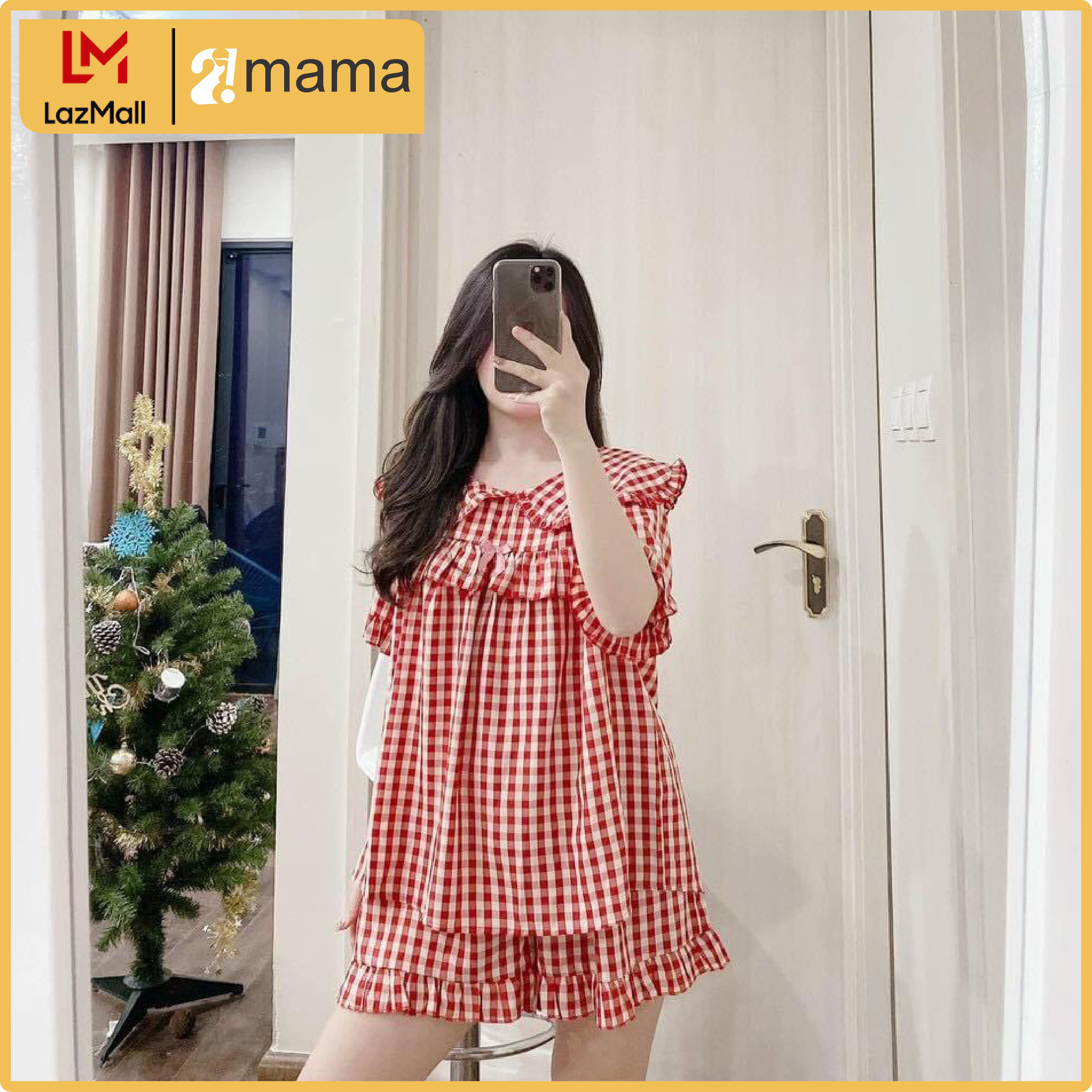 Đồ bộ bầu và sau sinh mặc nhà thiết kế mùa hè 2MAMA V118