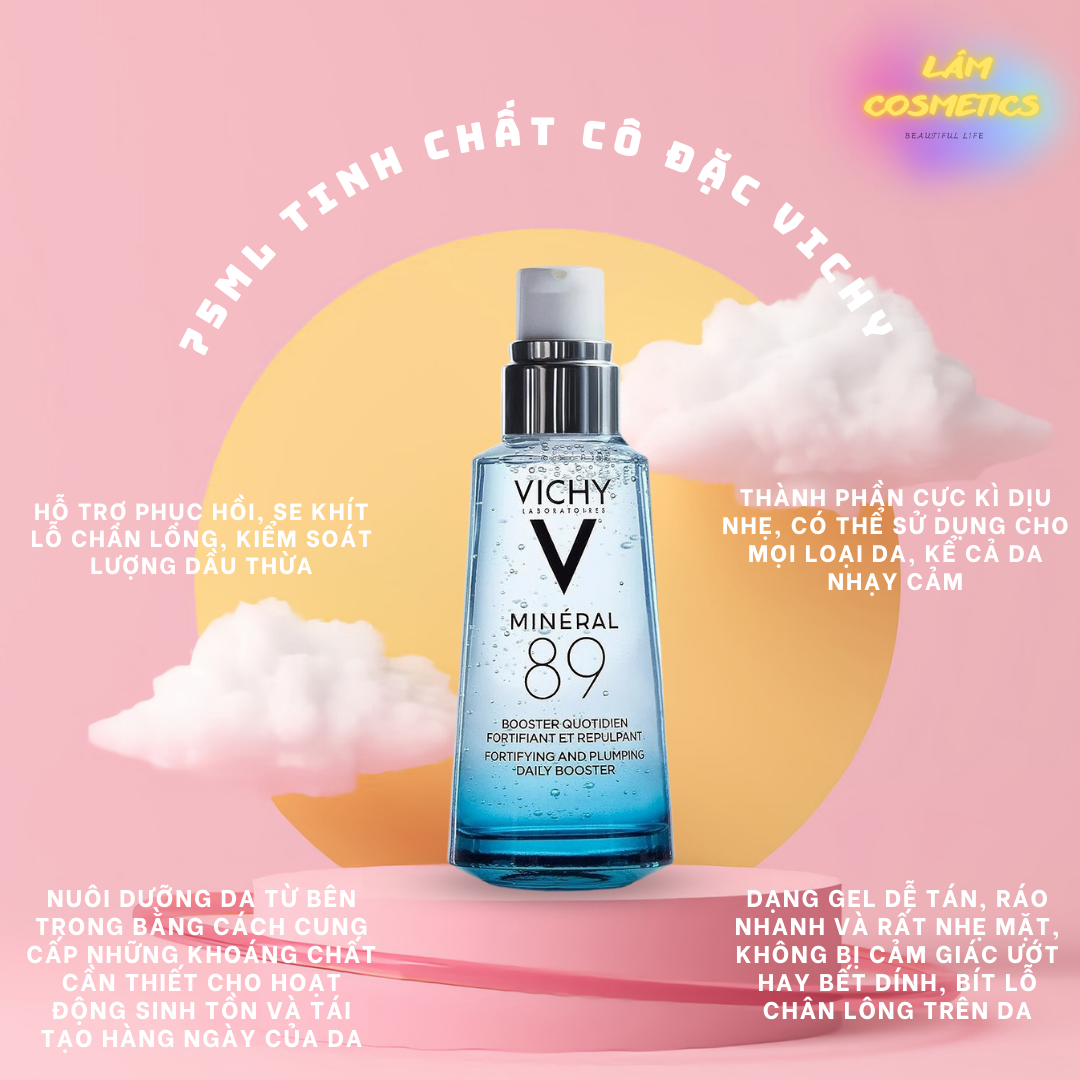 Dưỡng chất cô đặc Vichy Mineral 89 Skin Fortifying Daily Booster 75ml